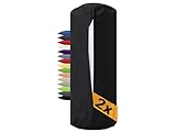 npluseins 2er Pack - Bezug für Nackenrollen 40x15 cm 100% Baumwolle 1600.2330, 40 x 15 cm, schwarz