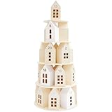 Adventskalender 'Holz-Haus-Pyramide', 29 Teile, FSC 100%