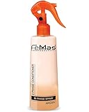 FemMas Bi-Phase Arganöl Leave In Conditioner Sprühkur 300ml I 2 Phasen Feuchtigkeitsspray I Haarpflege-Spray ohne Ausspülen I für gefärbte und aufgehellte Haare I Anti-Frizz Detangler Haar-Kur