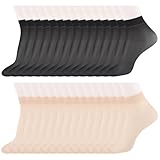 ZOCONE 30 Paar Durchsichtige Strümpfe Damen Nylon Socken...