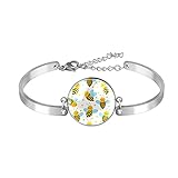 Fliegende Bienen Armbänder für Frauen mit Geschenkbox | Kette für Damen | Bettelarmband | Geburtstag Jahrestag Schmuck Geschenke für Frauen Mama Frau, Edelstahl