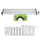 Fräsmaschinen Arbeitstisch, Kreuztisch aus Aluminium, Kreuztisch Kombi-Bohrtisch für Tischbohrmaschinen, verstellbare X-Y-Achse (330 x 95 mm)