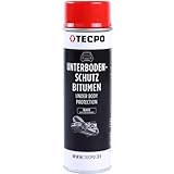 TECPO 500ml Unterbodenschutz Steinschlagschutz Bitumen Spray Schwarz Rostschutz UBS