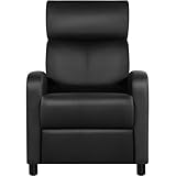 Yaheetech Relaxsessel Ruhesessel Fernsehsessel Cinemasessel Sofa Recliner Einzelsofa TV Hocker Sofa Bein-Ablage Kunstleder