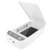 UV -Handy Desinfektionsmittel Reiniger Box 360 ° UVC Leichtes Handy Reiniger Waschwerkzeugzubehör mit schnellem Sterilisationsmodus für Smartphones Masken Schmuckbrillen Tasten