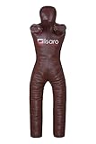 Lisaro Judo Grappling Dummy Gr. 145/160/170cm | Box-Dummies | Braun | UNGEFÜLLT | hängend | Schnuller Dummy (160cm)