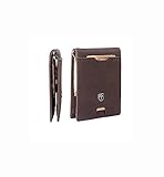 TRAVANDO Geldbeutel Männer mit Geldklammer Athen Geldbörse Herren Kartenetui Slim Portemonnaie Wallet Portmonaise klein Geldtasche Portmonee RFID Kreditkartenetui Brieftasche Mini Etui EC Geschenk