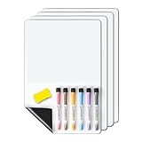 Okeeyseda 4 Stück Magnetische, Trocken Abwischbare Whiteboards, Schmutzabweisende Technologie, 30,5 X 20,3 cm