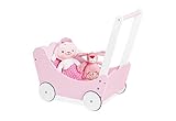 PINOLINO Puppenwagen Jasmin Komplettset, 4-tlg., Rosa &...