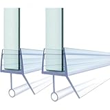 Wuyangcun Duschdichtung 2x50cm Ersatzdichtung Duschtür Dichtung für Glastür PVC Dichtungen für Duschkabine Transparent (Glastür: 6mm)