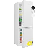 Bomann® Kühlschrank mit Gefrierfach | Energieklasse D | 143cm | Kühl Gefrierkombination leise 39 dB | 3 Ablagen & 3 Schubladen | Türanschlag wechselbar | 175L Kühlgefrierkombi | KG 322.1 weiß