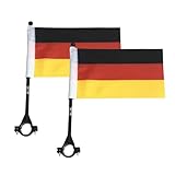 2 Stück Deutschland Flagge Für Auto Autofahn Autofahnen A dler Autoflagge Deutschland Auto Autofahne Fahne Flagge Deutschland Fanartikel Für Fußball Deutschland Zur Kfz-Dekoration Sport-Fan-Set