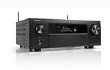 Denon AVC-X4800H 9.4-Kanal AV-Receiver, Verstärker mit Auro-3D, Dolby Atmos, DTS:X,6 '8K-Eingängen und 3 Ausgängen, Bluetooth, Airplay 2, HEOS-Multiroom, Alexa kompatibel, Schwarz
