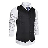 Taktische Anzugweste, verstellbare Slim Fit-Trainingsschutzweste, geeignet für Anzug oder Smoking, Sicherheitsschutz