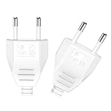 VIEVRE Eurostecker Flach,2 Stück Stromstecker,220v...
