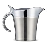 Oak & Steel - Premium Edelstahl Thermo Sauciere, Soßenkanne...