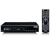 Lenco DVD-120 DVD-Player - HDMI und SCART Anschluss - USB Wiedergabe - MP3,MPG,MPEG4,AVI - Audio und Video Out - Fernbedienung -Schwarz, DVD-120BK, Kompakt