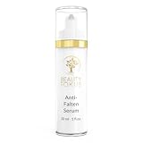 BeautyFokus Anti-Falten Serum | vegane Anti-Aging Naturkosmetik für Gesicht, Hals & Dekolleté mit Hyaluronsäure - 9 Wirkstoffe hochkonzentriert - 30 ml - in Deutschland produziert