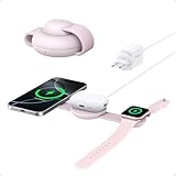 Anker MagGo 3-in-1 Kabellose Ladestation (mit EU/US/UK Stecker), MagSafe-Kompatibles Qi2-Zertifiziertes 15W Ladegerät, Faltbares Reise-Ladepad für iPhone 16/15, AirPods, Apple Watch (Keine Powerbank)