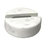 HONMEET Marble Phone Holder mit Stabilem Marmorfuß Eleganter Handyhalter für Tisch und Desktop Praktischer Ständer zur Freihandnutzung Kompatibel mit Smartphones Dekoratives Design für
