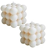 Duftkerze in Würfelform,2 PCS Handgefertigt Soja Würfel Kerzen Bubble Candle Kerze Sojawachs Kerzen Duftkerze Aromatherapie Kerzen Entspannende Natürliche Asthetische Kerze für Dekoration Aesthetic