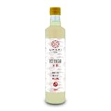 Umami Japanischer Reisessig 500ml - Hergestellt in Italien nach Japanischem Rezept - Italienischer Reis - Natürlicher Geschmack - 5% Säuregehalt - Ohne GVO - Ideale Würze für Asiatische Gerichte
