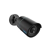 Reolink 5MP PoE Überwachungskamera Aussen mit Personen-/Autoerkennung, Smarte IP Kamera Outdoor mit Zeitraffer, 30m IR Nachtsicht, IP66 Wasserfest, Audio, Micro SD Kartensteckplatz, RLC-510A Schwarz