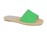 TOM TAILOR Damen 5396203 Flacher Slipper, Grün, 39 EU