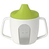 IKEA 202.138.83 Kinderbecher BÖRJA Trinklernbecher mit Deckel, Mehrfarbig