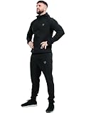 RDX Schwitzanzug Zum Abnehmen, Saunaanzug REACH Konform, Kapuzen Anzug Sauna Suit Sweatanzug Sportanzug Trainingsanzug Thermo Sweatsuit Boxen MMA Gym Fitness Laufen Herren Damen