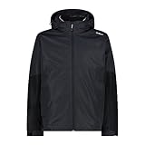 CMP Herren 3-in-1-Jacke für Herren-32z1837d 3 in 1 Jacke, Anthrazit-Schwarz, 54