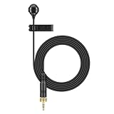 Sennheiser ME 4 Professionelles Kondensator-Ansteckmikrofon mit Nierencharakteristik und hervorragender Sprachverständlichkeit für Rundfunk und Präsentationen - Anthrazit (508936)