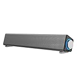 SilteD DLOETT Soundbar Kabelloser Bluetooth 5.0-Lautsprecher, leistungsstarke Treiber, Subwoofer, Wandmontage, Heimkinosystem-Unterstützung