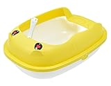 Katzenklo Für Katzen Katzentoilette Mit Streuschaufel, Spritzschutz, Katzentoilette, Abnehmbar, Leicht Zu Reinigen Haustierbedarf Katze(Yellow,38x29x14 cm)