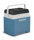 IGLOO IP24 Passiv-Kühlbox 24 L, eisblaue Thermobox, Eisbox für Freizeit, Beruf und Camping