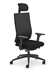 Sedus se:do Pro ergonomischer Bürostuhl, Drehstuhl, Designstuhl, Schreibtischstuhl, mit Polsterrücken und Kopfstütze