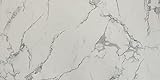 IZODEKOR | Wandverkleidung Marmoroptik-Granitoptik, Alternative zu Badfliese/Küchenfliese, Wandpaneel Steinoptik für Küchenrückwand, Badezimmer, Innenbereich | Carrara