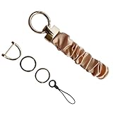 KASFDBMO Multifunktionaler Schlüsselanhänger Aus Zinklegierung Haargummi Handyband Mit Stilvollem Scrunchie Schlüsselanhänger Aus Stoff Für Den Täglichen Gebrauch Tragbarer Schlüsselanhänger Aus