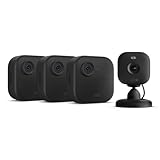 Blink-Kamera Outdoor 4 + Blink Mini 2 Schwarz| Kabellose intelligente HD-Sicherheitskamera, zwei Jahre Batterielaufzeit, fortschrittliche Bewegungserfassung, 3-Kamera-System