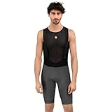 SIROKO - Fahrrad-Trägerhose SRX Maxim - XXL - Grau/Schwarz