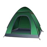 Campingzelt Einzelzelt for Den Außenbereich, Camping, Strandzelt, Automatisches, Schnell Öffnendes Sonnenschutz- Und Regensicheres Wurfzelt Zelt(Green,A)