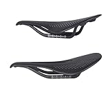 Hliya Carbon Fahrradsattel/Mountainbikesattel, Rennradsattel, komfortabler wasserdichter MTB Sattel 3k Matte 96g