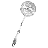 Cabilock Hot-Pot-Sieb küchenwerkzeug küchenhelfee filter sieblöffel küchengeraete ladle Nudelsiebkorb Speisesieb Skimmer für die Küche Hot-Pot-Skimmer praktisches Sieb Edelstahl 304 Silver