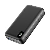 A ADDTOP Power Bank, 65W 20000mAh Powerbank PD3.0+QC4.0 USB C Input & Output Schnelles Aufladen 3 Outputs Externer Akku Ladegerät für Laptop MacBook Dell XPS iPhone iPad Switch