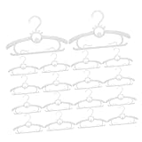 30 Stück verstellbare rutschfeste Kleiderbügel für Kinderzimmerschrank, erweiterbare Kunststoffschränke für Babykleidung, perfekt für Neugeborene und Kleinkinder