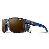 Julbo Unisex Shield Sonnenbrille, Blau/Orange, Einheitsgröße