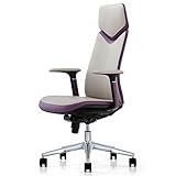 WJMLS Chefstuhl, luxuriöser High-End-Executive Manager-Sitz, Einstellbarer Hub-Swivel-Rekling-Computerstuhl, komfortabler ergonomischer Bürostuhl (Color : Beige)