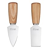 triangle 90 182 02 04 Parmesanmesser-Set Soul 2-tlg. gerade und spitz mit Esche-Griff zum Spalten und Brechen von Parmesan Made in Solingen/Germany professionelle Qualität in Geschenkkarton