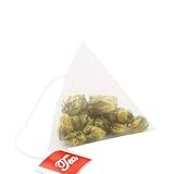 HUAJINGKEJI 100 Stück Pyramiden Teebeutelfilter Nylon Einzelschnur Etikett Transparent Einweg Nylon Ei Geschenk Teebeutelpresse Edelstahl