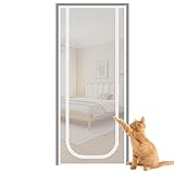 Netztür – Katzenschutz mit Reißverschluss für den Innenbereich, ausbruchsicher, um Haustiere darin zu halten, für Schlafzimmer, Küche, Zuhause, Terrasse, Tür, Balkon